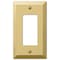 Amerelle Wall Plate, Number of Gangs: 1 Steel, Polished Brass Finish, Brass 163RBR - alternate 2